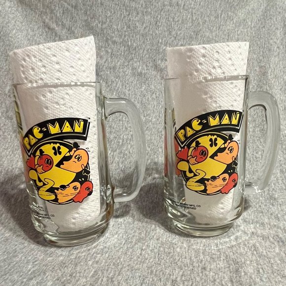 Pac Man Mug 1982, Bally Midway Set of 2 - Picture 3 of 6